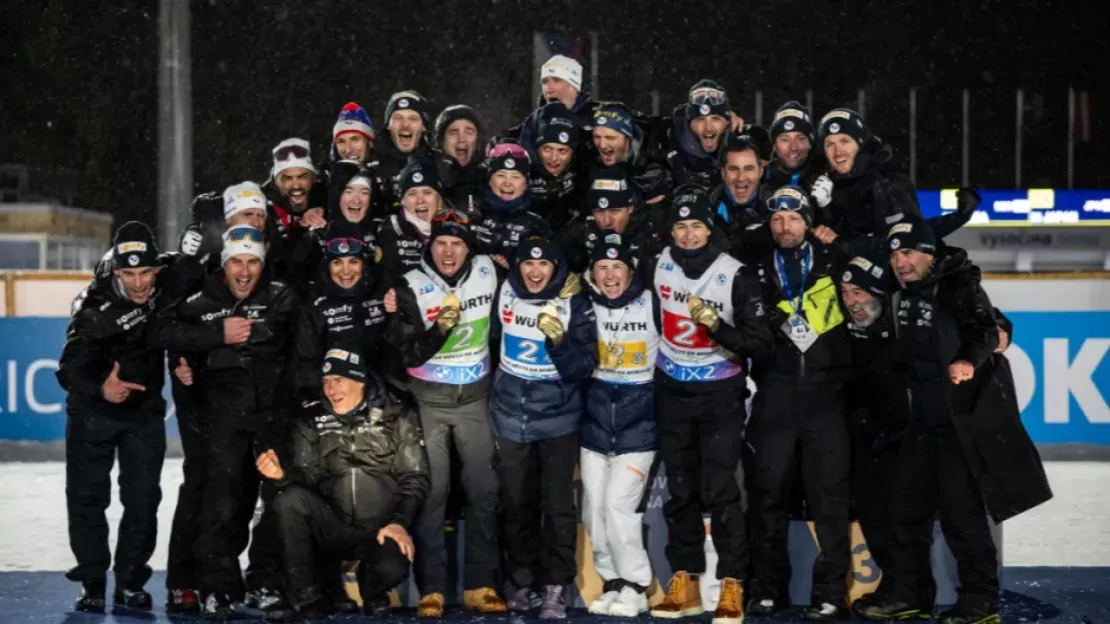 Biathlon : premier titre pour les Bleus aux Mondiaux