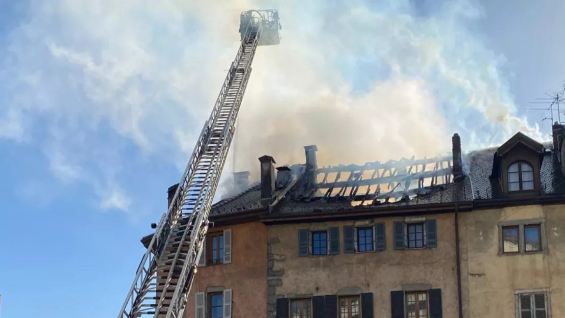 Encore un incendie dans la vieille-ville à Annecy