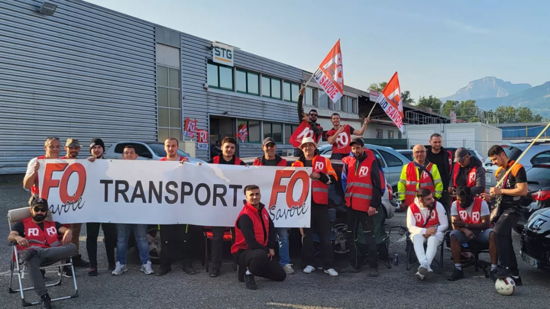 La grève des salariés de STG à Chambéry se poursuit