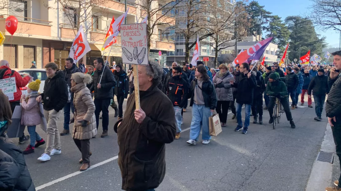 Retraites : encore du monde dans les rues des Pays de Savoie