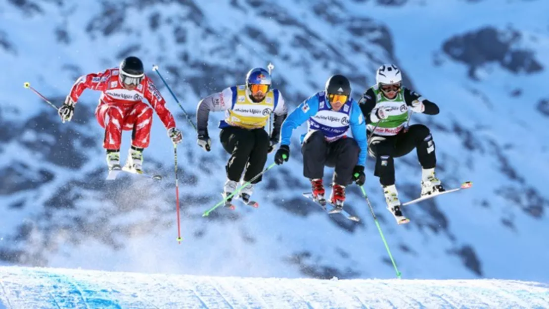 Val Thorens en Savoie accueille la coupe du monde de ski cross.