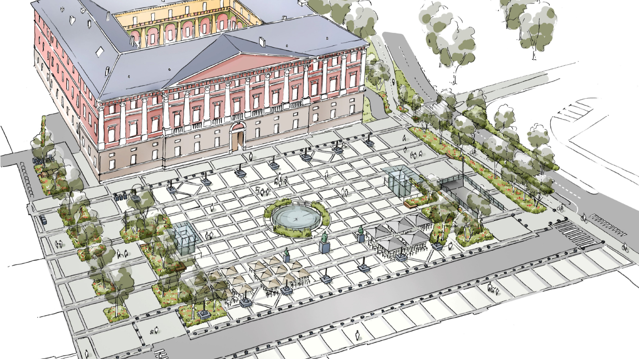 Chambéry : la place du palais de justice va être revégétalisé Chambéry : la place du palais de justice va être revégétalisé