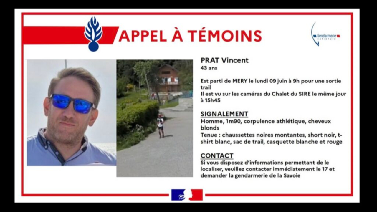 Disparition de Vincent Prat : Des images de surveillance l'ont identifi&eacute; &agrave; La F&eacute;claz