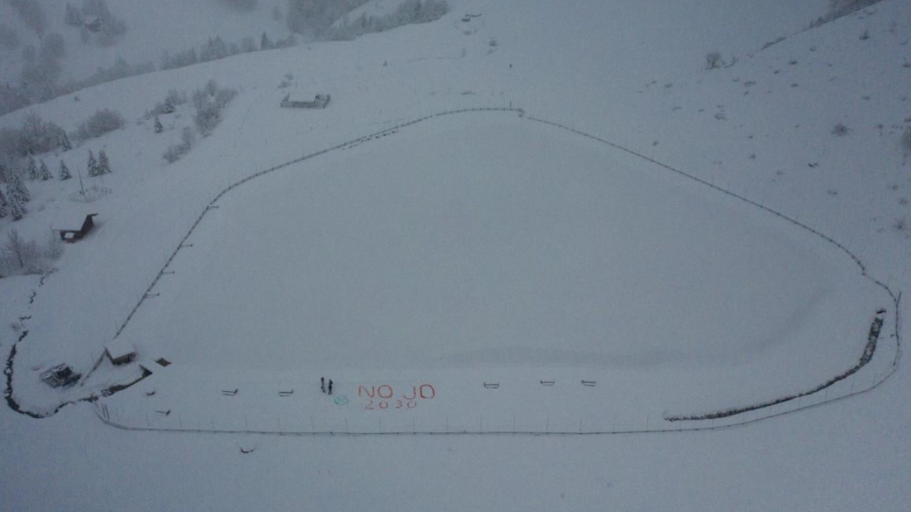 Alpes françaises : Extinction Rebellion dit non aux JO 2030 Alpes françaises : Extinction Rebellion dit non aux JO 2030