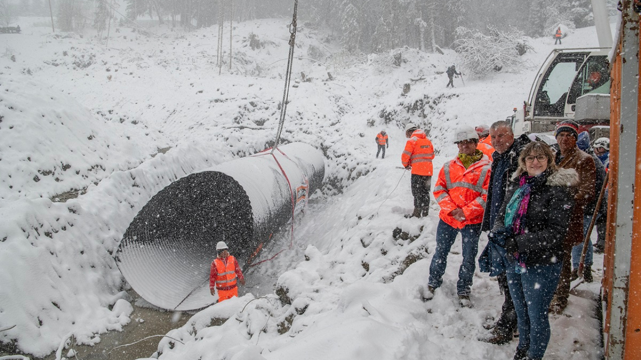 Le Reposoir: réouverture de la route sous une 15 aine de jours Le Reposoir: réouverture de la route sous une 15 aine de jours
