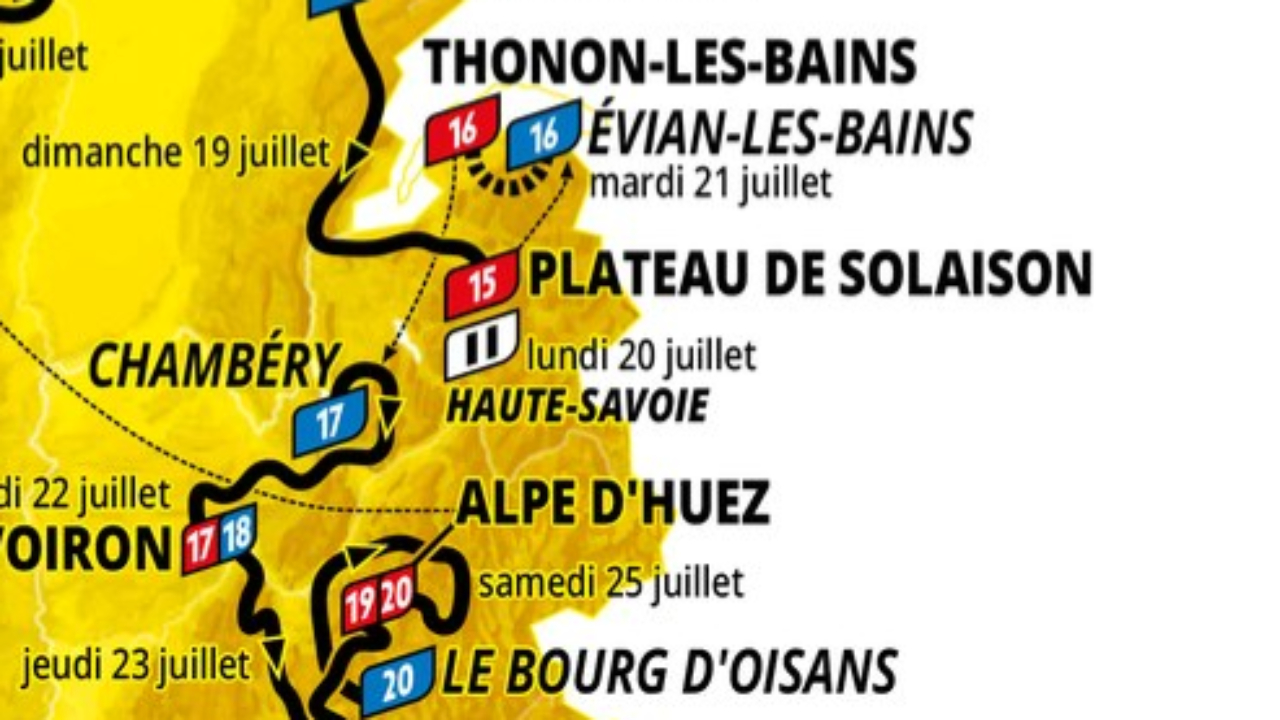 Les Deux Savoie accueilleront trois étapes lors du Tour de France 2026 Les Deux Savoie accueilleront trois étapes lors du Tour de France 2026