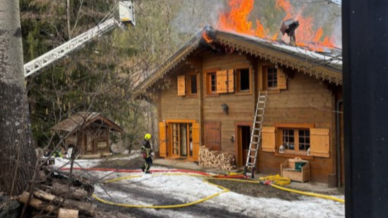 Les Houches : un chalet de 150 m&sup2; ravag&eacute; par un incendie
