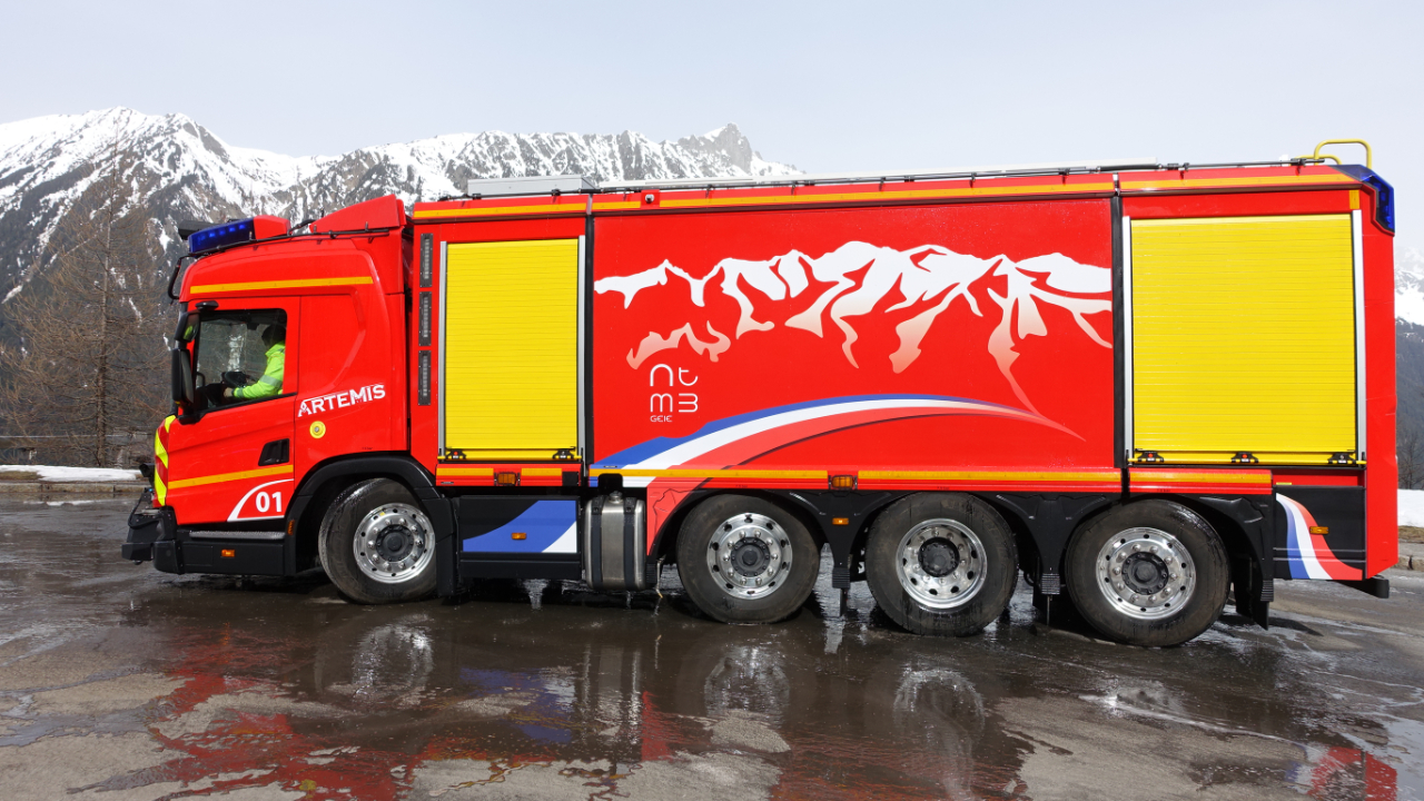 Un nouveau v&eacute;hicule pour la s&eacute;curit&eacute; du Tunnel du Mont-Blanc